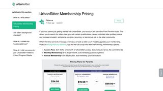 UrbanSitter Membership Pricing – Parent and Babysitter FAQs ...