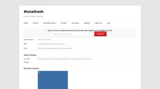 Malware Analysis Database - Analysis | #totalhash - Team Cymru