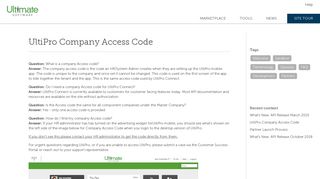 Company-access-code | UltiPro Connect