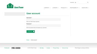 User account | West Fraser