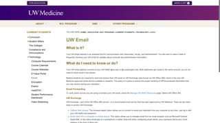 UW Email | UW Medicine