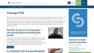 Vantage POB | Company Connecting