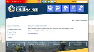 Sign-up for Emergency Alerts - Ventura County Fire Department