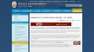 Emergency Notification System - VC Alert | City of Simi Valley, CA