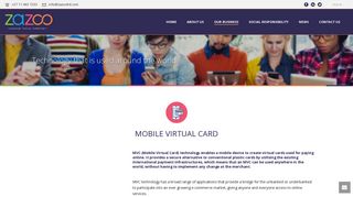 Mobile Virtual Card – ZAZOO