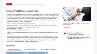 Energy Portfolio Management | ABB