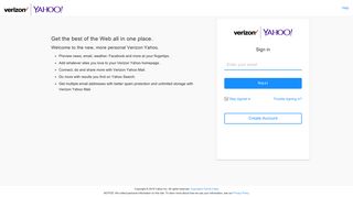 Verizon Yahoo! - Yahoo - login
