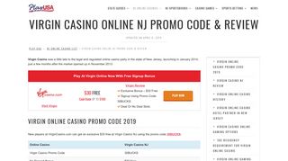 Virgin casino nj promo code