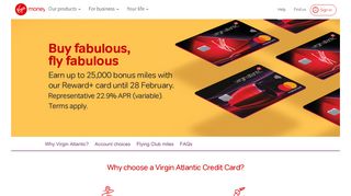 Virgin Atlantic Credit Cards | Credit Cards | Virgin Money
