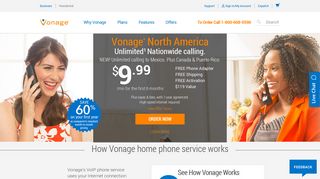 Home Phone Service & International Calling Plans | Vonage