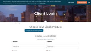 Client Login | Cision