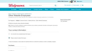 Other Website Employees | Website Service | Customer ... - Walgreens