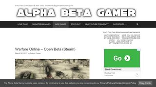 Warfare Online – Open Beta (Steam) | Alpha Beta Gamer