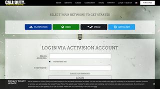Log in - Call of Duty profile