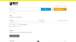 Login - Wasp Helpdesk