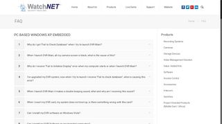 FAQ - WatchNET