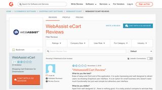 WebAssist eCart Reviews 2018 | G2 Crowd
