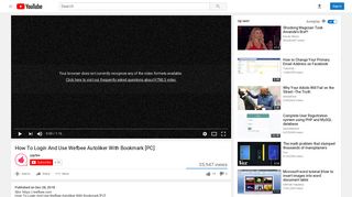 How To Login And Use Wefbee Autoliker With Bookmark [PC] - YouTube
