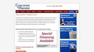 The Carrier® Credit Card* - Corcoran & Harnist