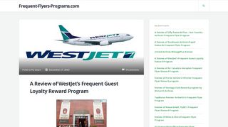 A Review of WestJet's Frequent Guest Loyalty Reward Program ...