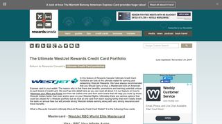 Rewards Canada | The Ultimate WestJet Rewards Credit Card Portfolio