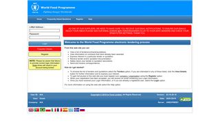 World Food Programme Electronic Tendering Site - home