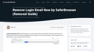Remove Login Email Now by SaferBrowser (Removal Guide)