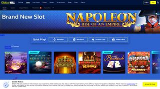 Play Vegas Games online today | William Hill