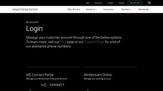 Login - My Account | Windstream Enterprise