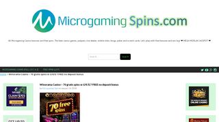 Winorama Casino – 70 gratis spins or £/€/$ 7 FREE no deposit bonus