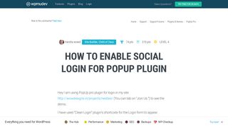 How to enable social login for PopUp plugin - WPMU Dev