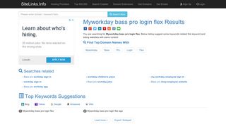 Myworkday bass pro login flex Results For Websites Listing