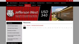 Jefferson West USD 340 - Worldbook Online