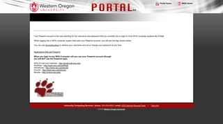 Portal - Western Oregon University