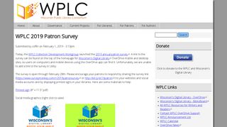WPLC 2019 Patron Survey | Wisconsin Public Library Consortium