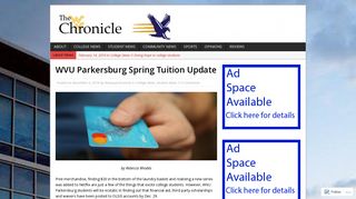 WVU Parkersburg Spring Tuition Update