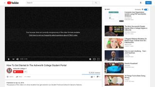 How To Get Started In The Ashworth College Student Portal - YouTube
