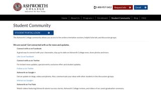 Student Community - Ashworth College