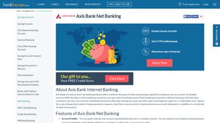 Axis Bank Internet Banking - Axis Bank Net Banking - BankBazaar