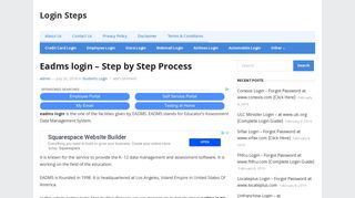 Eadms login - Step by Step Process | Login Steps