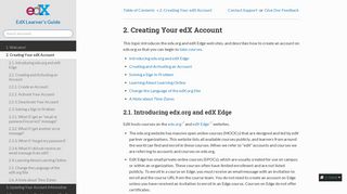 2. Creating Your edX Account — EdX Learner's Guide documentation