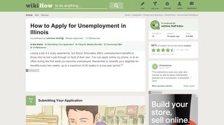How to Apply for Unemployment in Illinois: 12 Steps