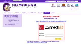 Student Information / McGraw Hill - ConnectED - Leon County Schools