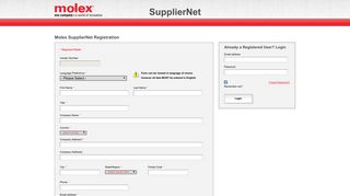 Molex SupplierNet