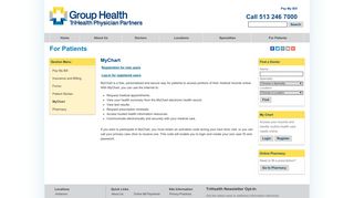 MyChart | Group Health, TriHealth Physician Partners