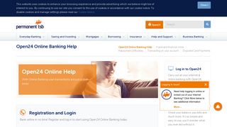 Open24 Online Banking Help | permanent tsb