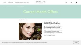 Current Month Offers | Oriflame cosmetics