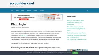 Plaxo login - www.plaxo.com - Account Sign in - accountdesk.net