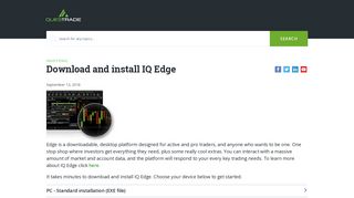 Download and install IQ Edge - Help & How-to | Questrade