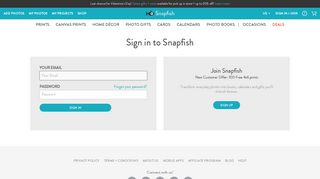 Sign in to Snapfish